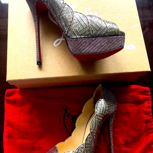 Christian Louboutin Silver/Gold Torsatoe 1… - Picture 3 of 6